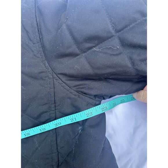 Ralph Lauren Quilted Barn Chore Coat Jacket Faux Fur Collar Size M Equestrian - Picture 5 of 7